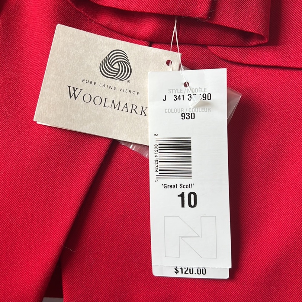 ⭐️ Peter Nygard  Red Military Style Blazer/Jacket - Picture 9 of 11
